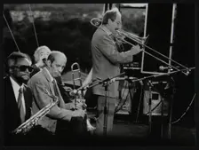 Don Lusher, Jimmy Forest and Vic Dickenson at the Capital Radio Jazz Festival. Creator: Denis Williams