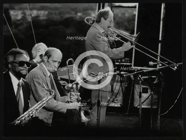 Don Lusher, Jimmy Forest and Vic Dickenson at the Capital Radio Jazz Festival. Creator: Denis Williams.