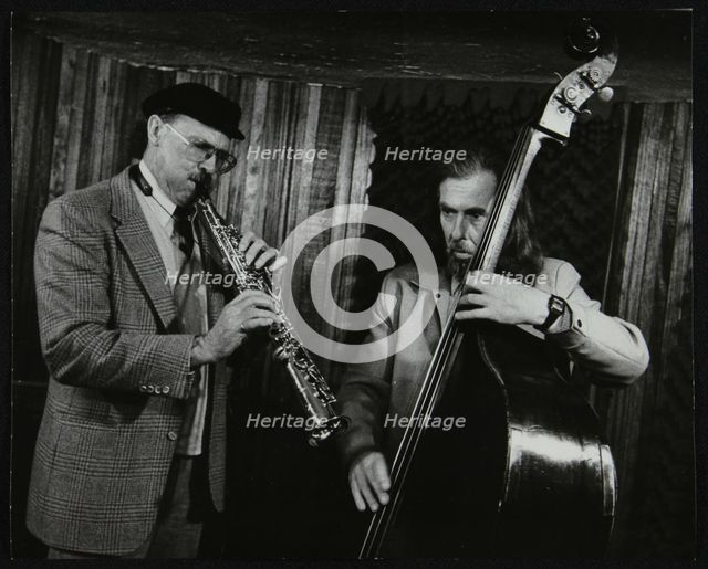 Don Lanphere and Peter Ind playing at The Bass Clef, London, May 1985. Creator: Denis Williams.