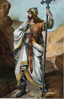 Don Pelayo (699-737), King of Asturias, he fought the Muslims in the battles of Guadalete and Cov…