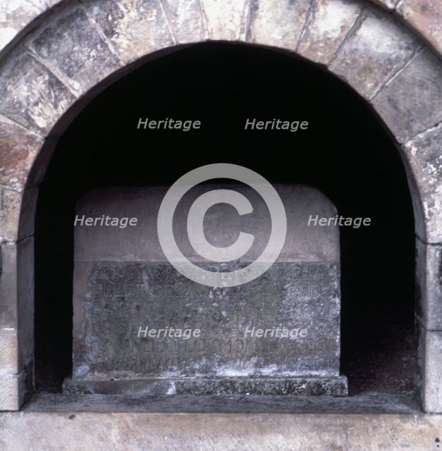 Don Pelayo (718-737) tomb inside the Holy Cave, which began the Conquest of the year 722, giving …