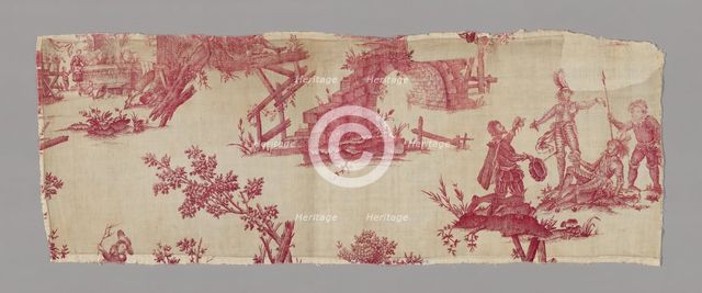 Don Quichotte (Don Quixote) (Furnishing Fabric), France, c. 1785. Creator: Unknown.