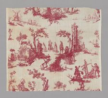 Don Quichotte (Don Quixote) (Furnishing Fabric), France, c. 1785. Creator: Unknown