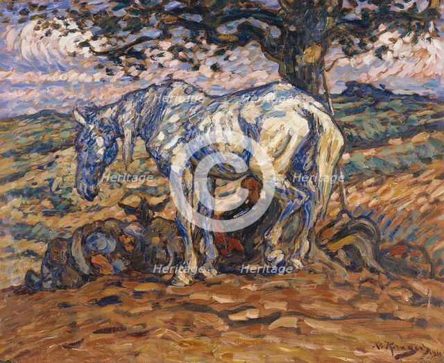 Don Quihote's Horse Rosinante, 1911. Creator: Nils Kreuger.