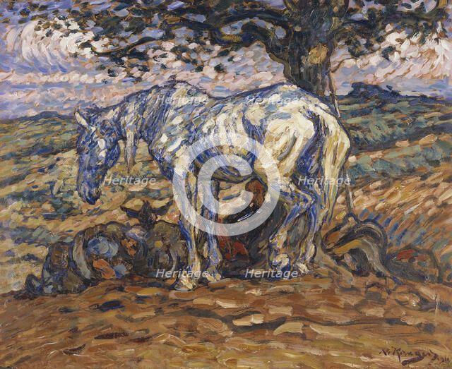 Don Quihote's Horse Rosinante, 1911. Creator: Nils Kreuger.