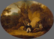 Don Quixote and Sancho Panza, 1793. Creator: Robert Smirke