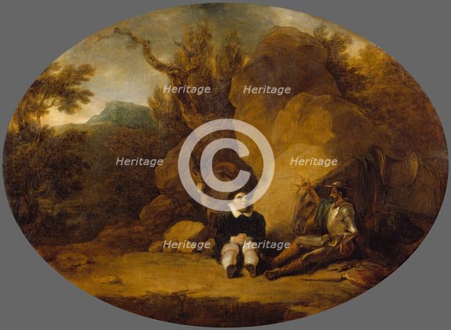 Don Quixote and Sancho Panza, 1793. Creator: Robert Smirke.