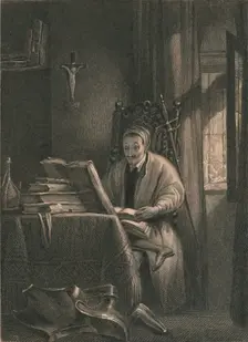 Don Quixote in his Study, 1831