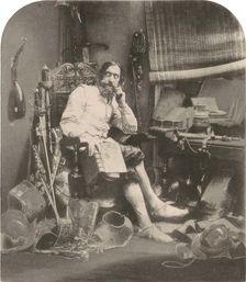 Don Quixote in his Study, 1855, printed 1857. Creator: William Henry Lake Price