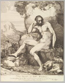 Don Quixote in the Sable Mountains, October 20, 1782. Creator: Robert Blyth