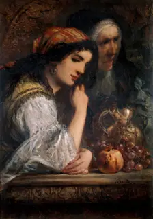 Don Quixote's Niece and Housekeeper 1891. Artist: Sir John Gilbert
