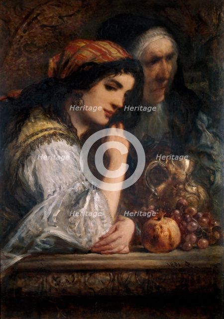 'Don Quixote's Niece and Housekeeper', 1891. Artist: Sir John Gilbert