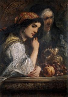 Don Quixote's Niece and Housekeeper 1891. Artist: Sir John Gilbert