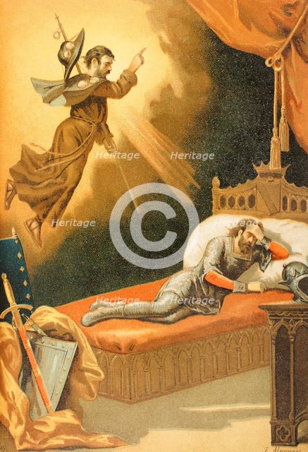 Don Ramiro's dream, 1888.  Creator: Juan Alaminos.