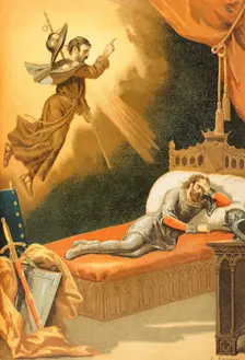 Don Ramiro's dream, 1888. Creator: Juan Alaminos