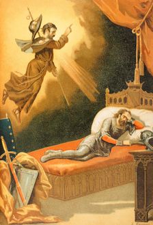 Don Ramiro's dream, 1888. Creator: Juan Alaminos
