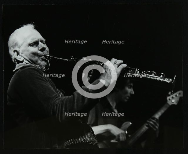 Don Rendell and Steve Cook playing at The Stables, Wavendon, Buckinghamshire. Creator: Denis Williams.