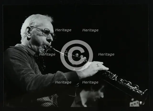 Don Rendell and Steve Cook playing at The Stables, Wavendon, Buckinghamshire. Creator: Denis Williams.