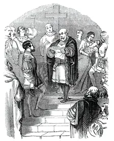 Don Sebastian's father receives news of his death, 1844. Creator: Unknown