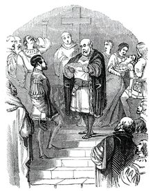 Don Sebastian's father receives news of his death, 1844. Creator: Unknown