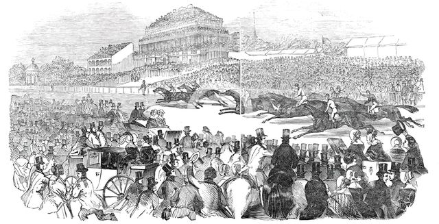 Doncaster Races, the St. Leger, 1844. Creator: Unknown.