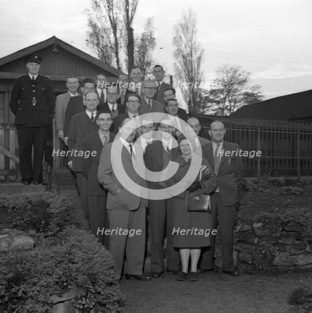 Doncaster Safety Committee visits an explosives factory, Denaby Main, South Yorkshire, 1959. Artist: Michael Walters