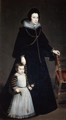 Dona Antonia Ifenarrietta and Her Son 1631. Artist: Diego Velasquez