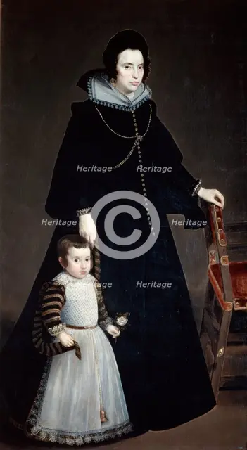 'Dona Antonia Ifenarrietta and Her Son', 1631. Artist: Diego Velasquez