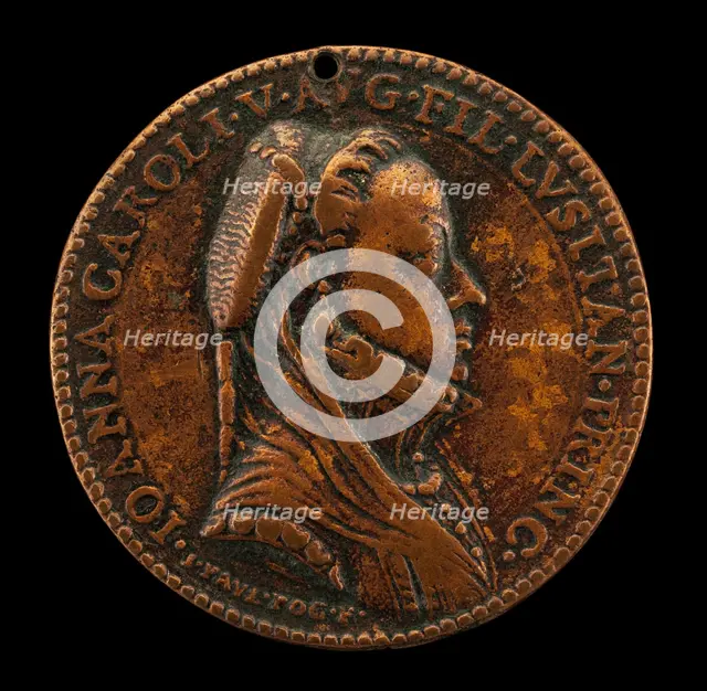 Dona Juana of Portugal [obverse], 1564. Creator: Gianpaolo Poggini.