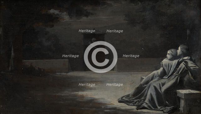 Dona Rose d'Orthez et Don Sanche de Salinas, c.1891 — 1892. Creator: Pierre Fritel.