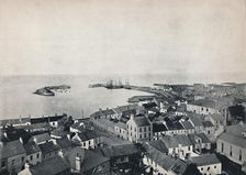 Donaghadee - View from the Church Tower, Showing Harbour 1895