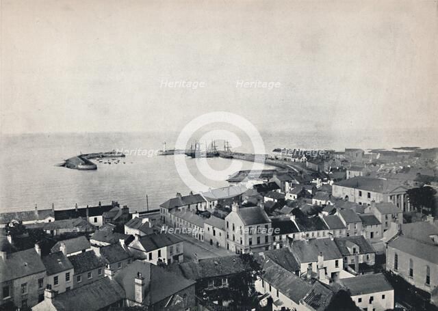 'Donaghadee - View from the Church Tower, Showing Harbour', 1895. Artist: Unknown.