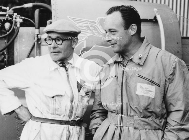 Donald Campbell and Leo Villa, Coniston, Cumbria 1956. Artist: Unknown