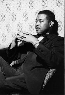 Donald "Duck" Bailey seated, early 1970s. Creator: Brian Foskett