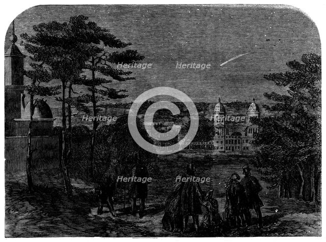 Donati's Comet, as seen from Greenwich Park, Sept. 17, 7.30p.m., 1858. Creator: Unknown.