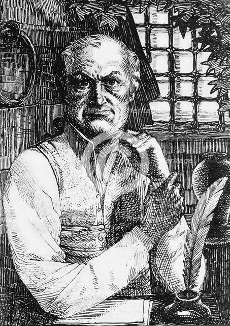 Donatien Alphonse François de Sade. Artist: Vibert, Pierre-Eugène (1875-1937)
