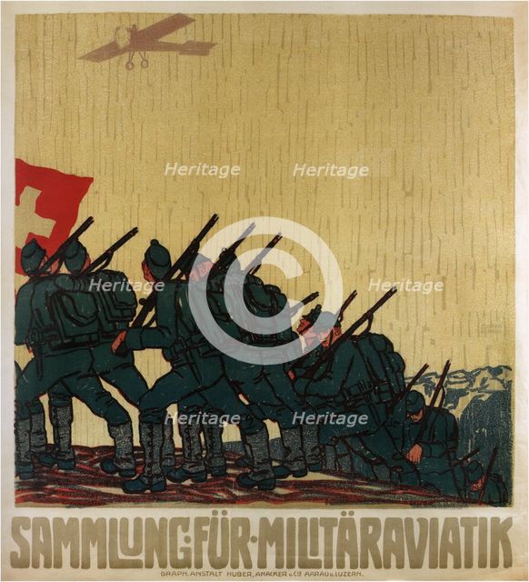 Donations to the Air Fleet, 1914. Artist: Renggli, Eduard, the Younger (1882-1939)