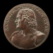 Donato Bramante, c. 1444-1514, Architect [obverse]. Creator: Cristoforo Foppa