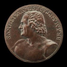 Donato Bramante, c. 1444-1514, Architect [obverse]. Creator: Cristoforo Foppa