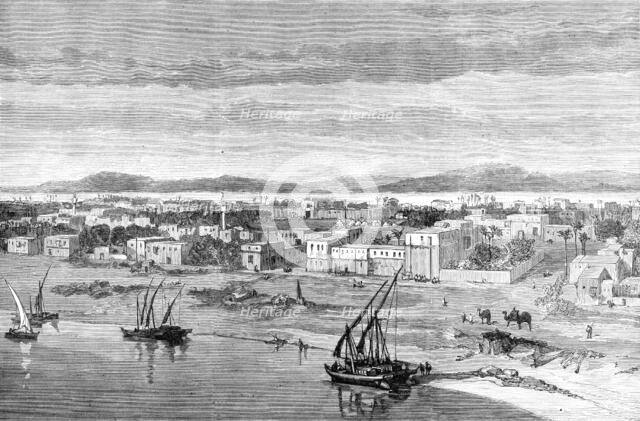 Dongola, in the Soudan, the birthplace of the Mahdi, from a sketch by Mr. Bakewell, 1883. Creator: Unknown.