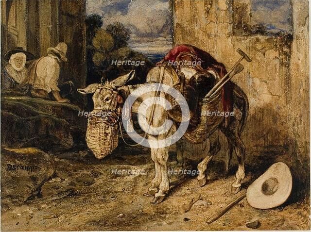 Donkey, 1833. Creator: Alexandre Gabriel Descamps.