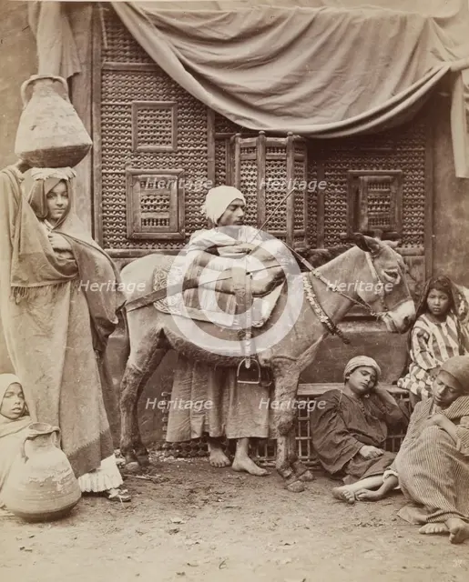 Donkey Boys, 19th century. Creator: Anon.