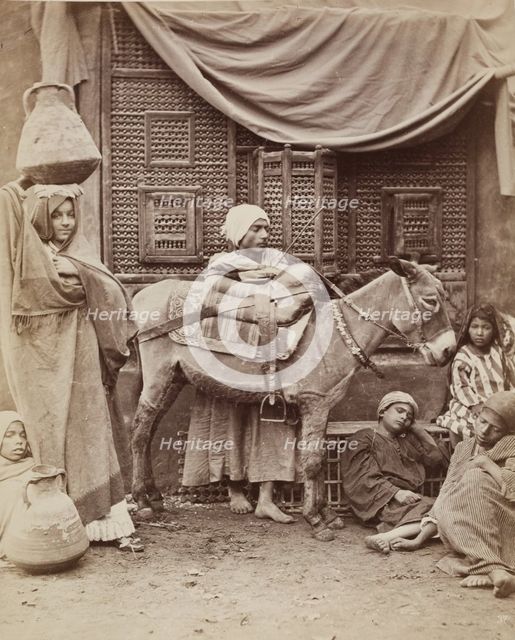 Donkey Boys, 19th century. Creator: Anon.