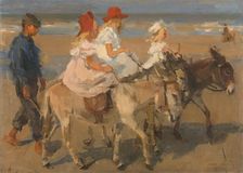 Donkey Rides on the Beach, c.1890-c.1901. Creator: Isaac Lazerus Israels