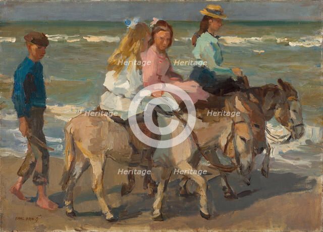 Donkey riding, 1898-1901. Artist: Israëls, Isaac (1865-1934)