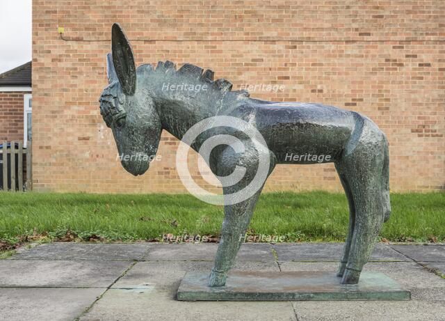 'Donkey', sculpture by Willi Soukop, Pittman's Field, Harlow, Essex, 2015. Artist: Steven Baker.
