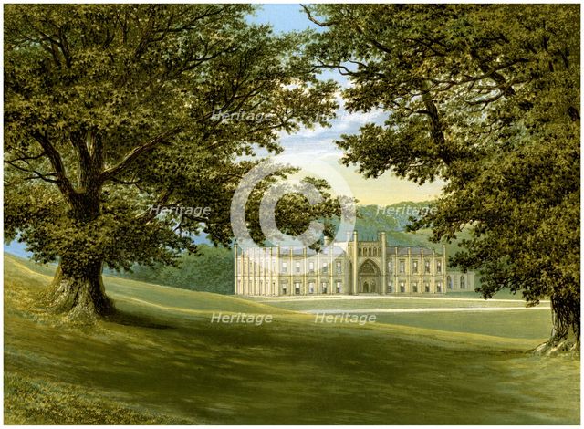 Donington Castle, Leicestershire, home of the Abney-Hastings family, c1880. Artist: Unknown