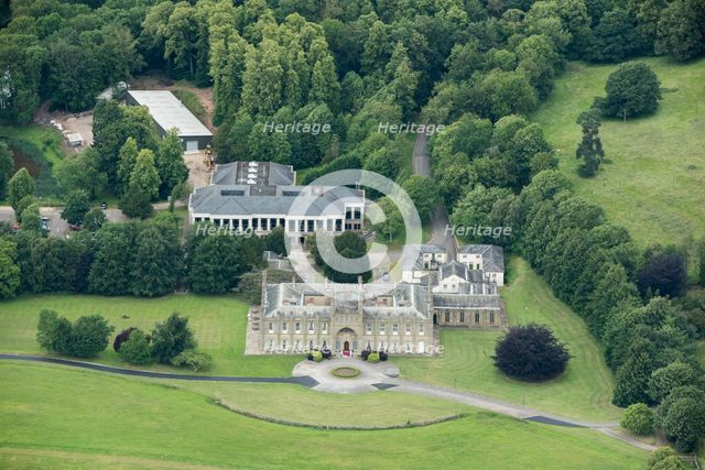 Donington Hall and attached private chapel and service wings, Leicestershire 2018. Creator: Damian Grady.