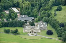 Donington Hall and attached private chapel and service wings, Leicestershire 2018. Creator: Damian Grady