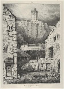 Donjon du Château de Polignac, 1830. Creator: Godefroy Engelmann
